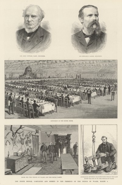 El Puente de Forth, completado e inaugurado en presencia del Príncipe de Gales, 4 de marzo de Walter Paget